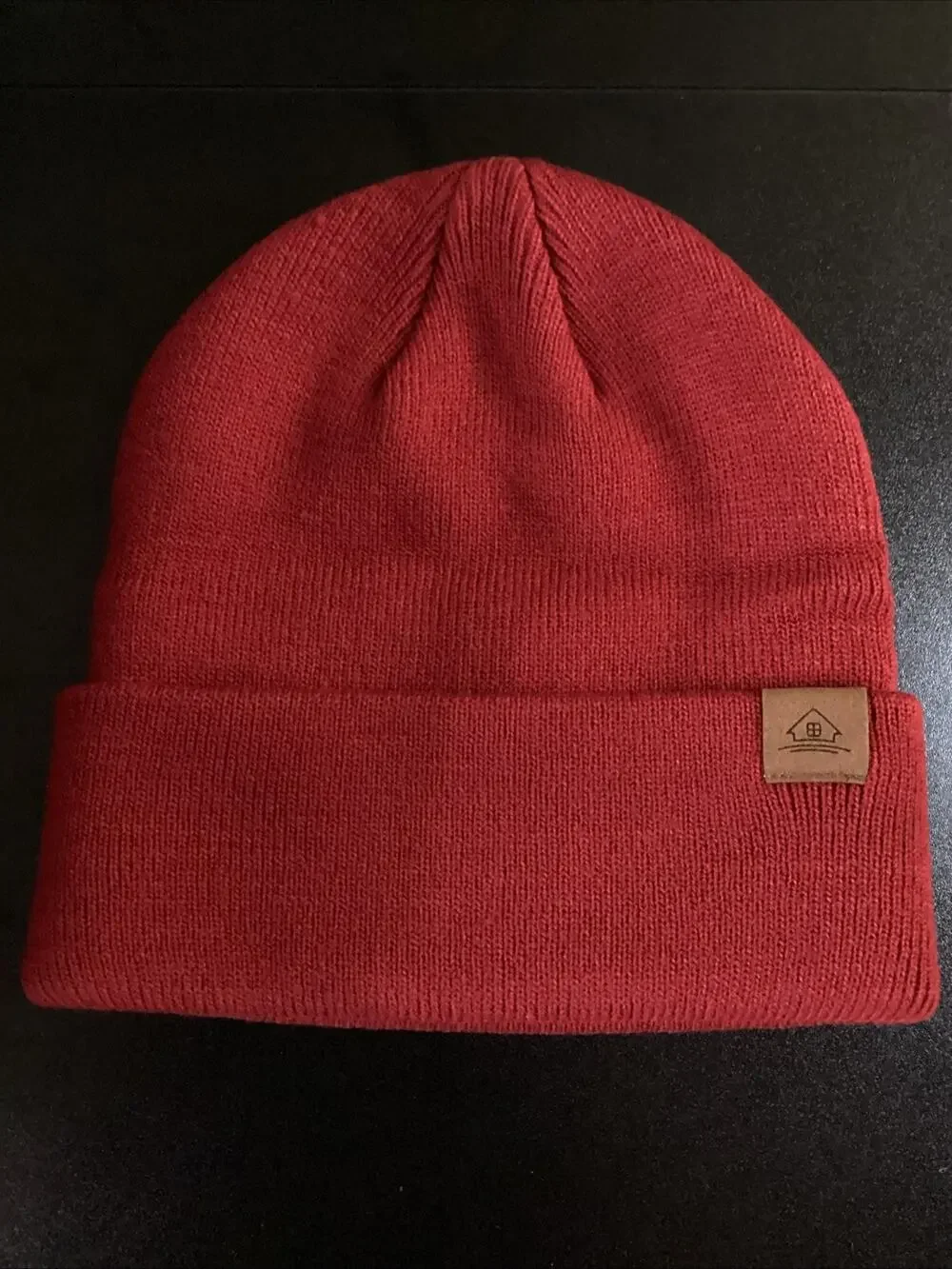 Home Prefer Toddler Beanie Unisex Knit Winter Hat Size 0-2T Red